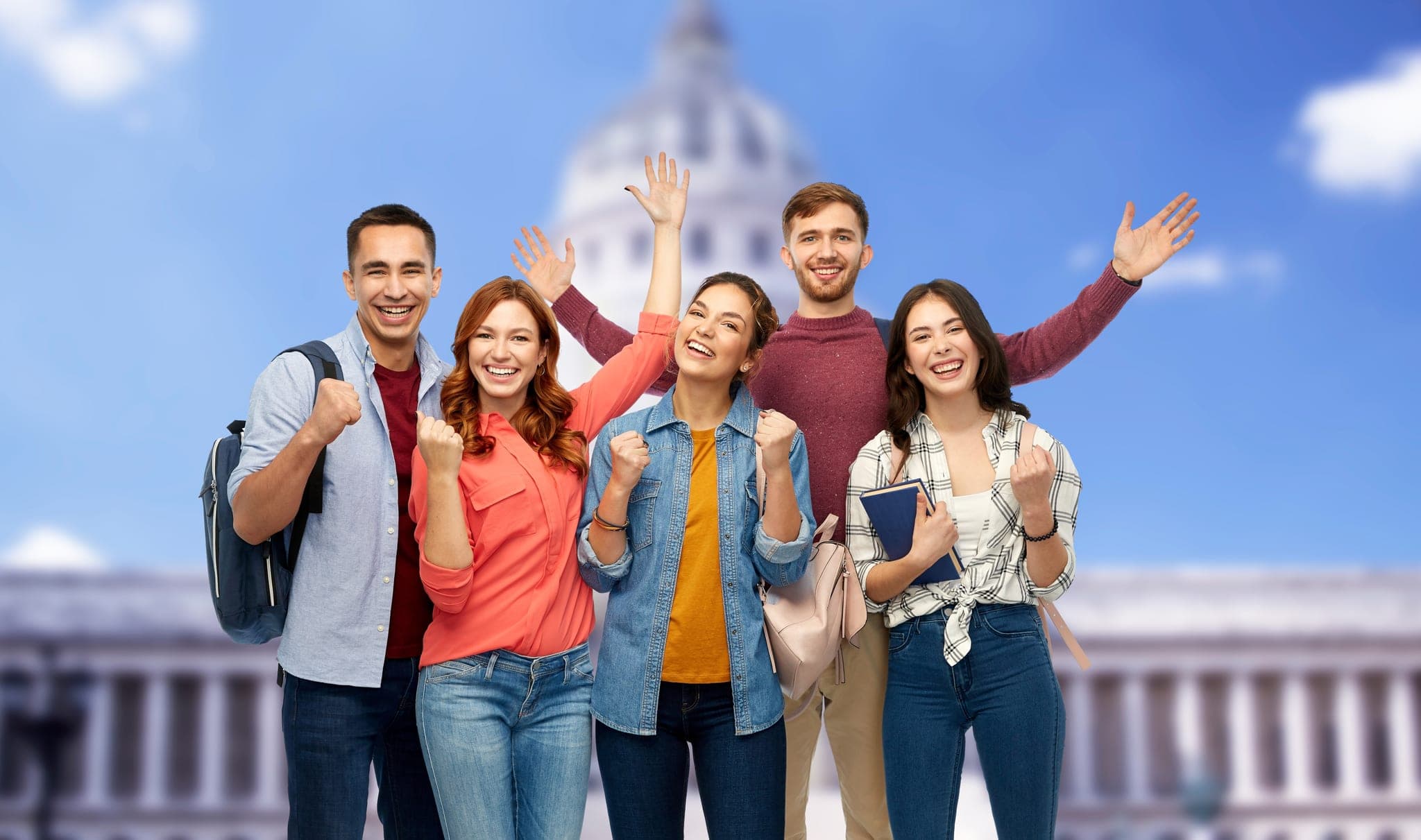 Student planning study abroad journey
