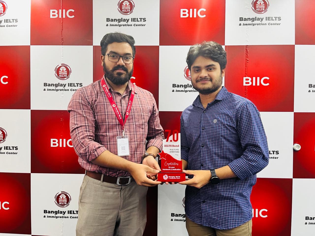 IELTS student achieving Band Score 7 in Online Batch